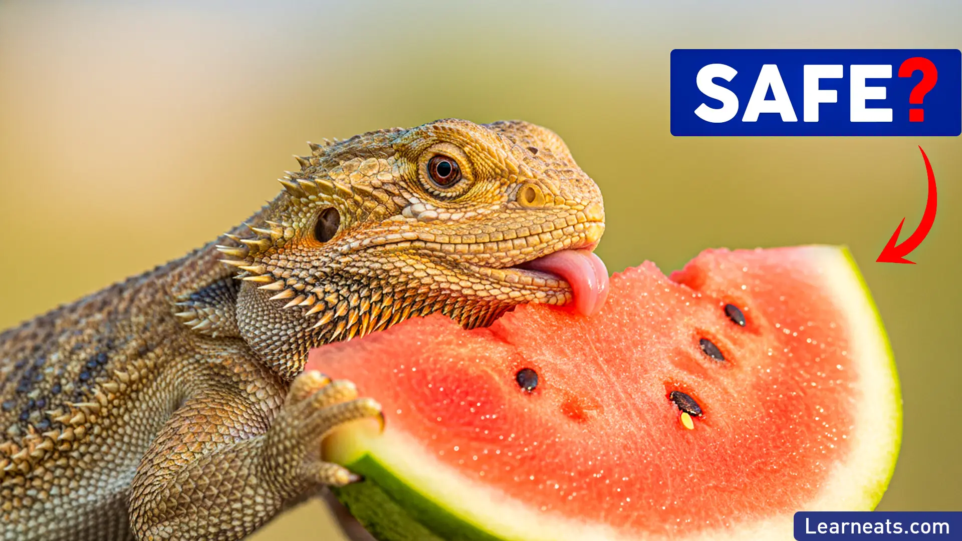 Bearded Dragons Eat Watermelon