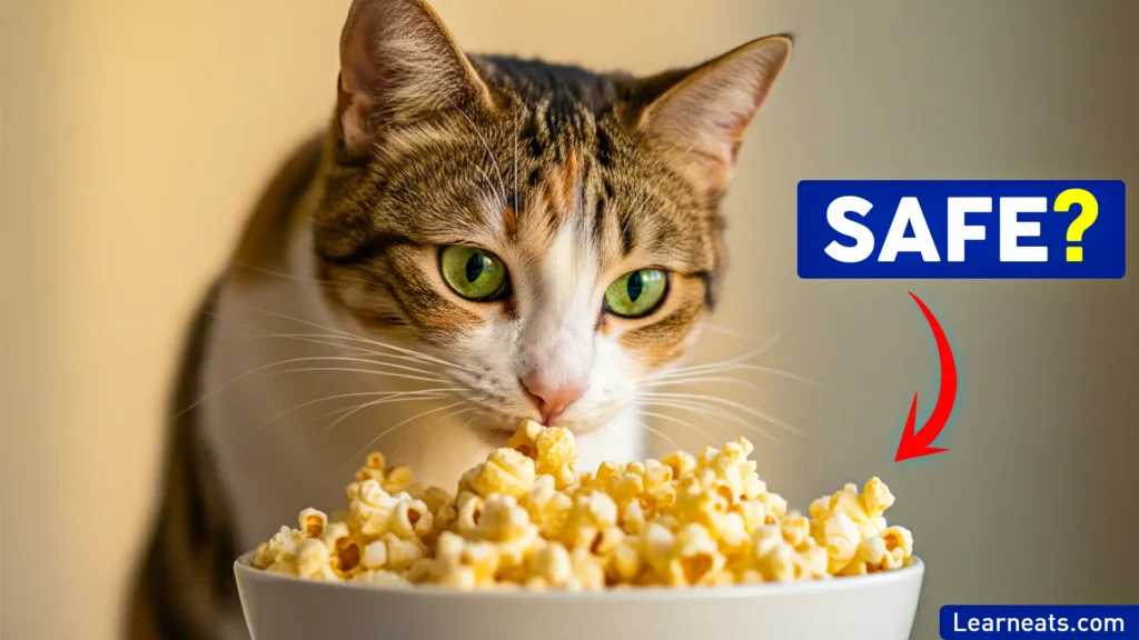 Cat Eat Popcorn - Learn Eats