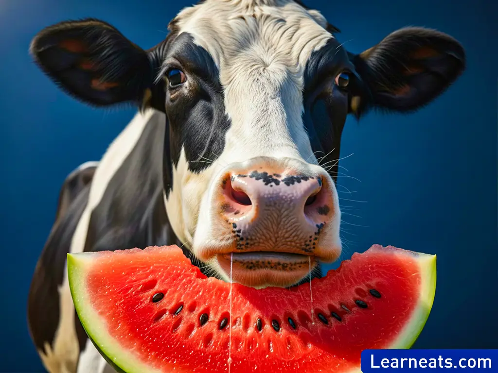 Cows Eat Watermelon
