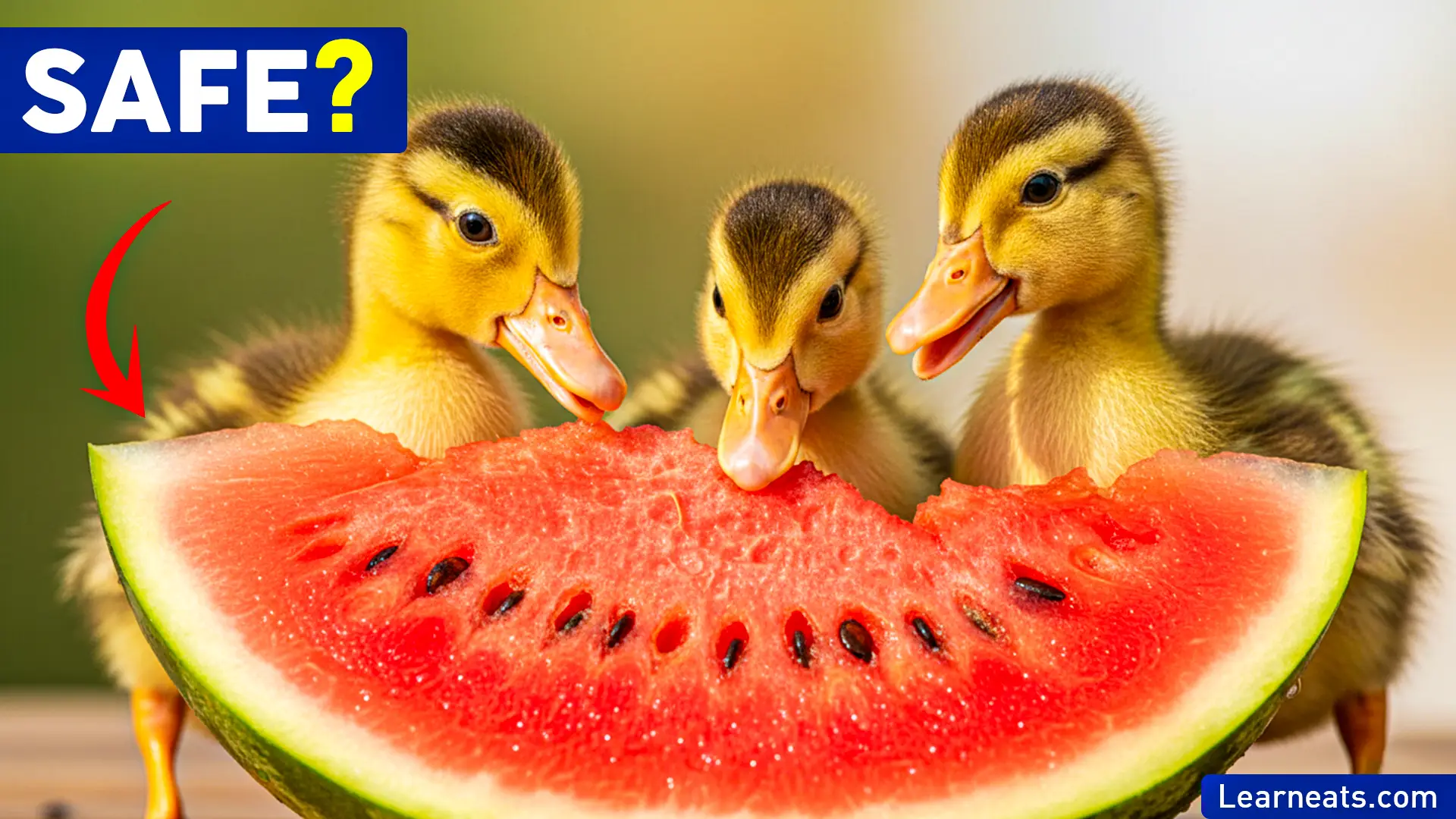 Ducks Eat Watermelon - Learn Eats