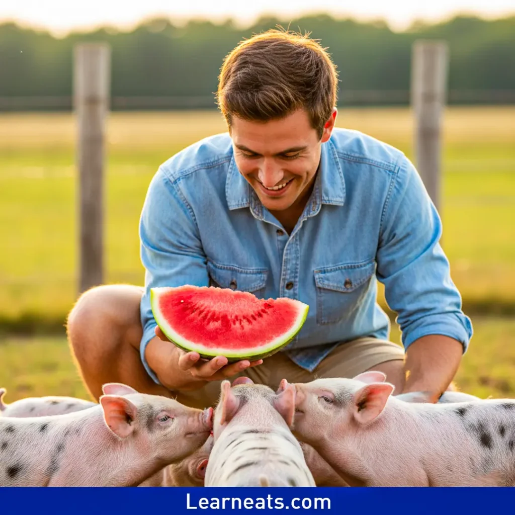 Pigs Can Eat Watermelon