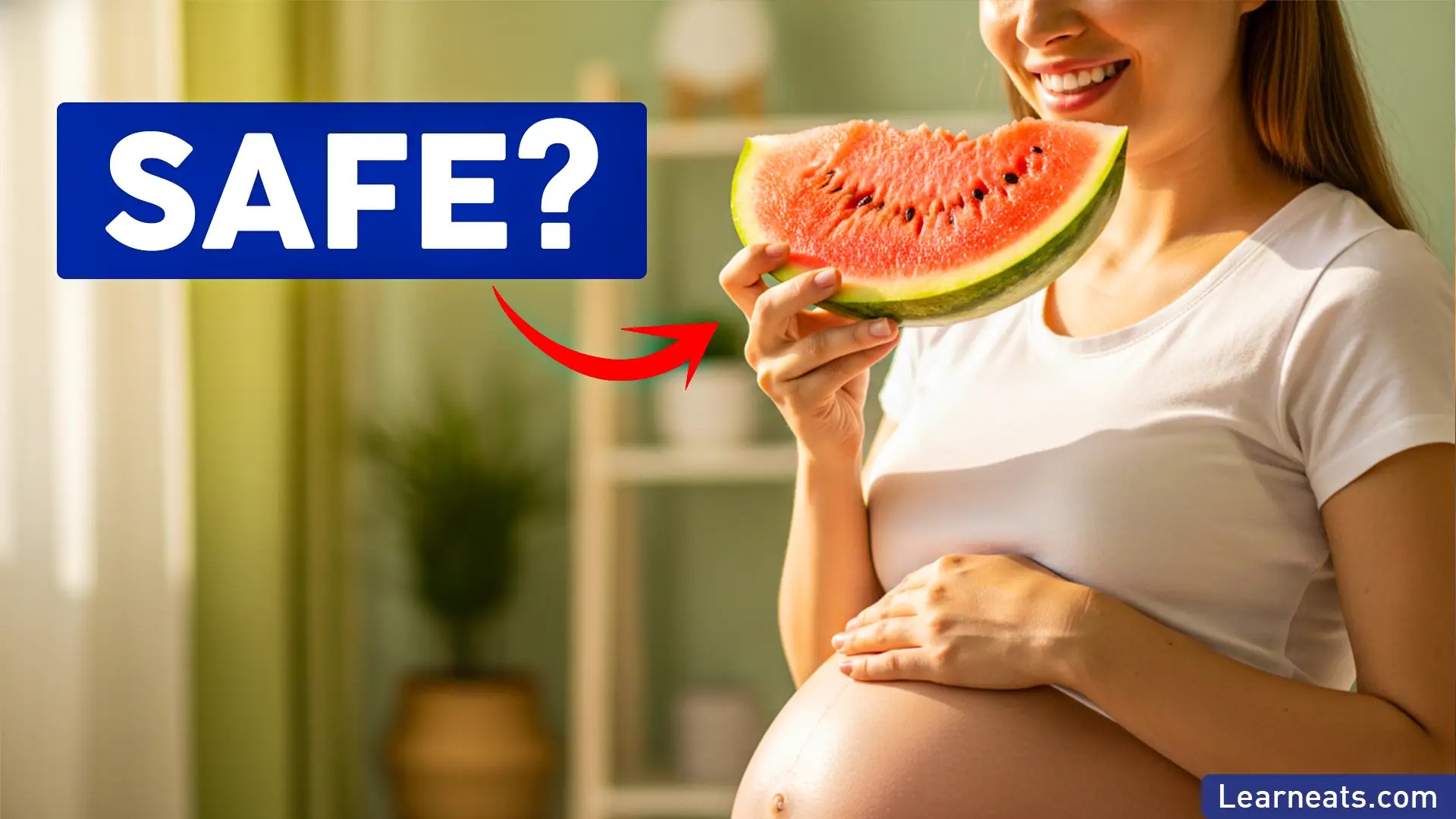 Pregnant Women Eat Watermelon