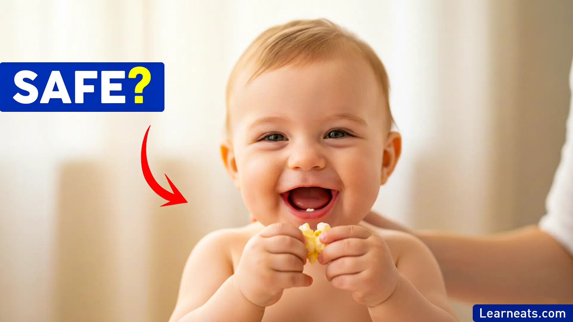 Babies Eat Popcorn Safely