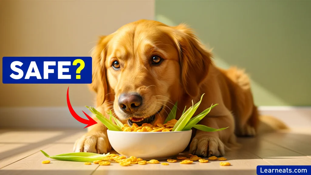 Dogs Eat Corn Flakes and Corn Husks