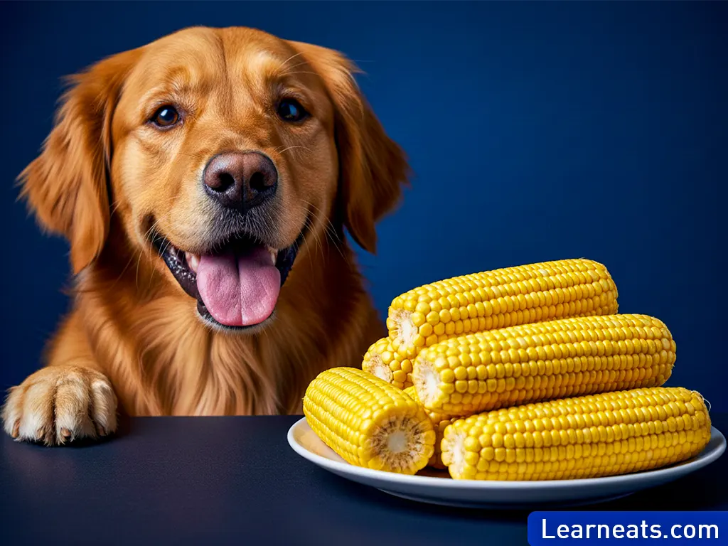 Dogs Eat Sweet Corn