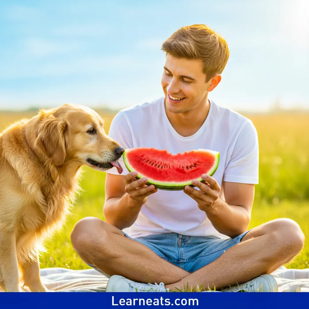 Dogs Eat Watermelon Rinds