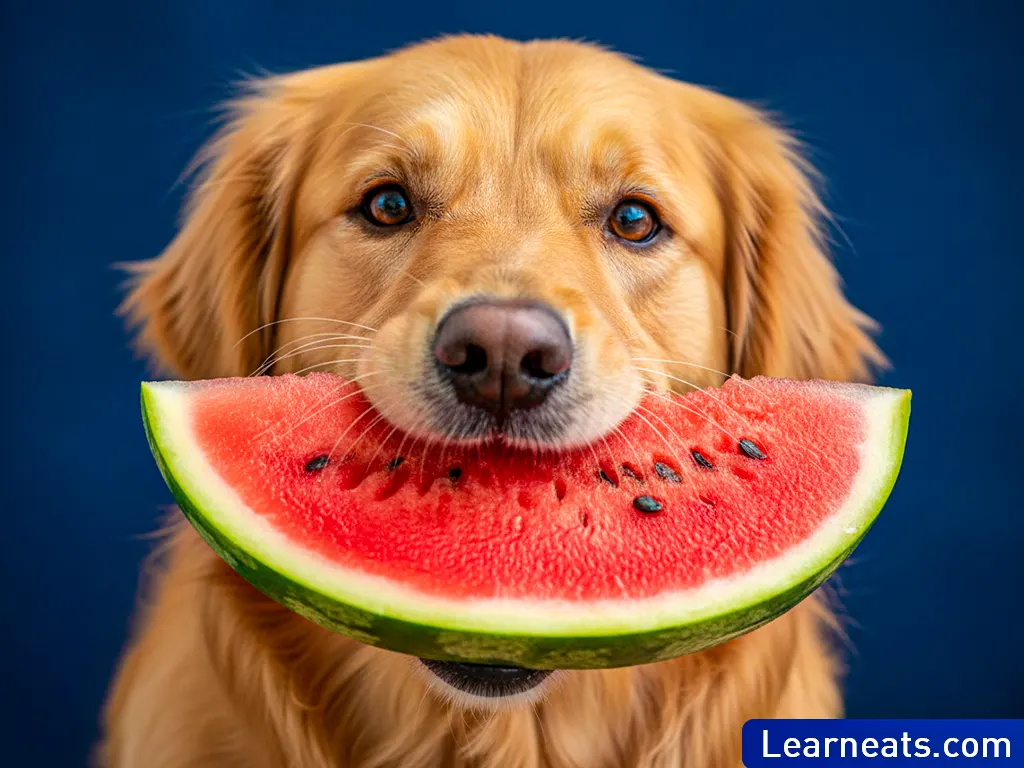 Dogs Eat Watermelon