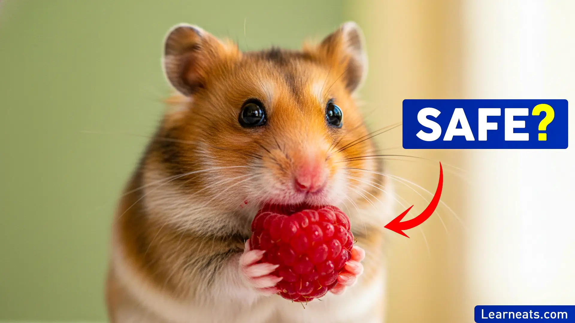 Hamsters Eat Raspberries