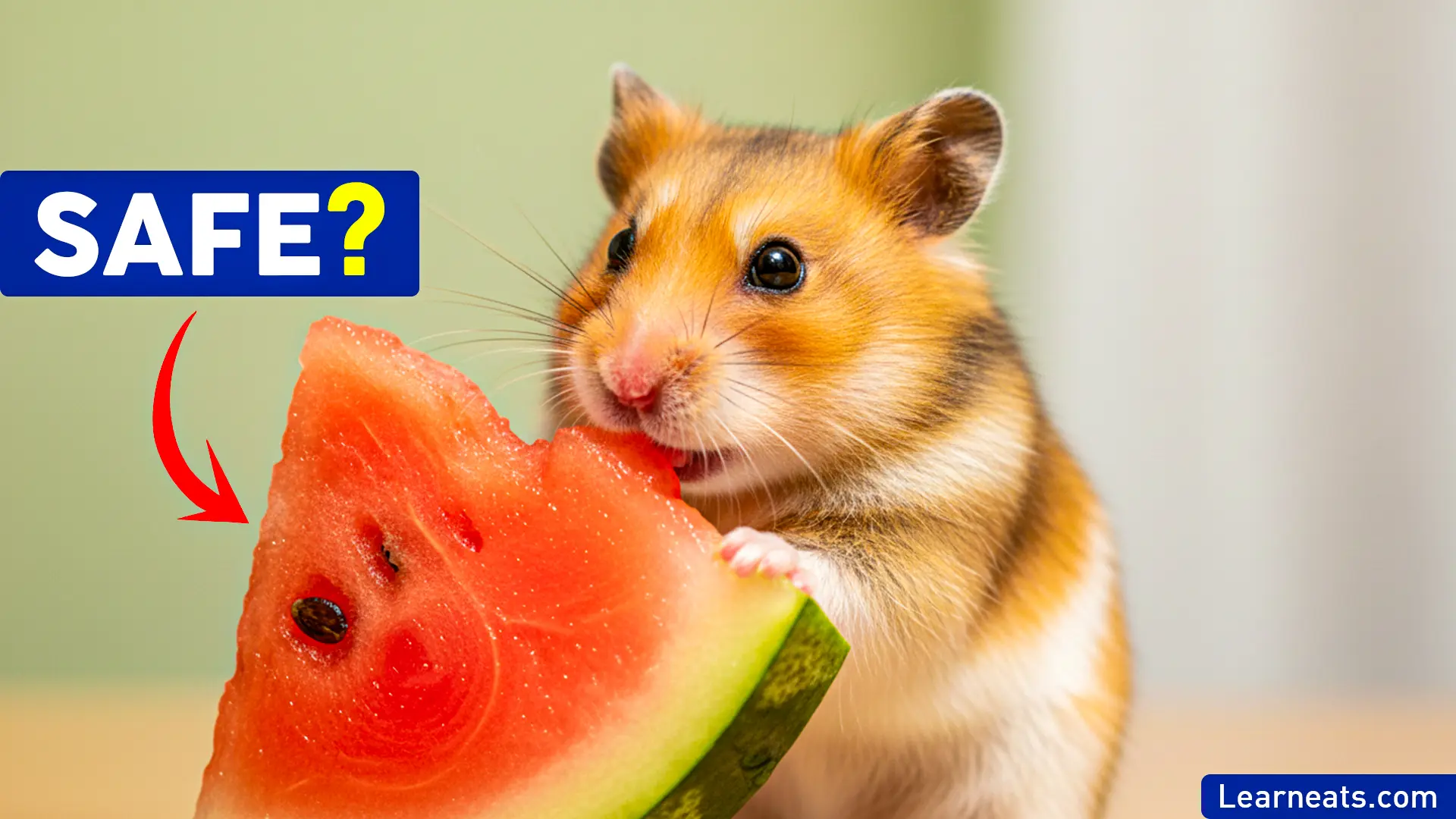 Hamsters Eat Watermelon