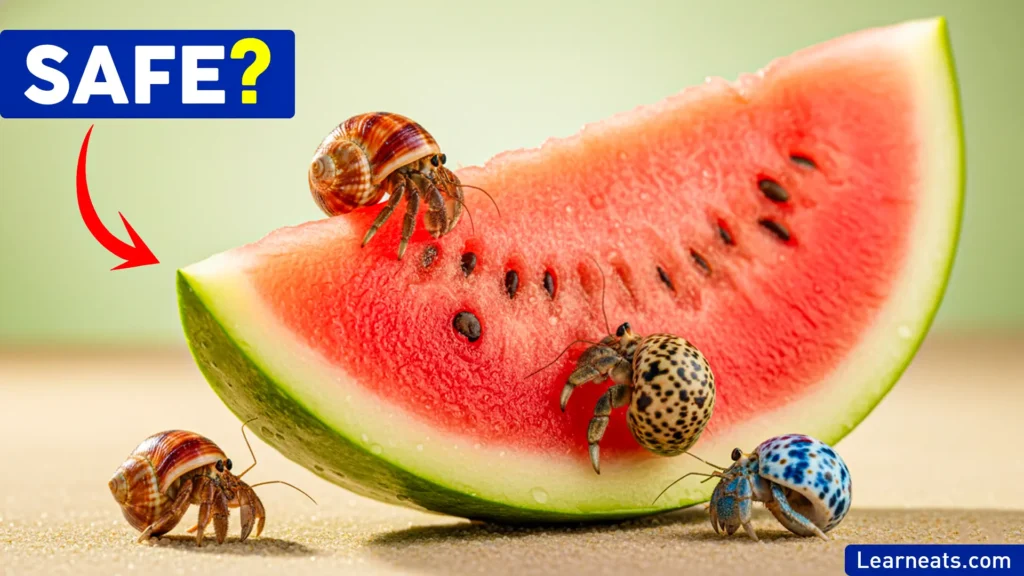 Hermit Crabs Eat Watermelon