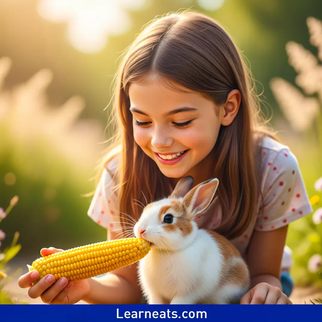 a Rabbit Eat Corn