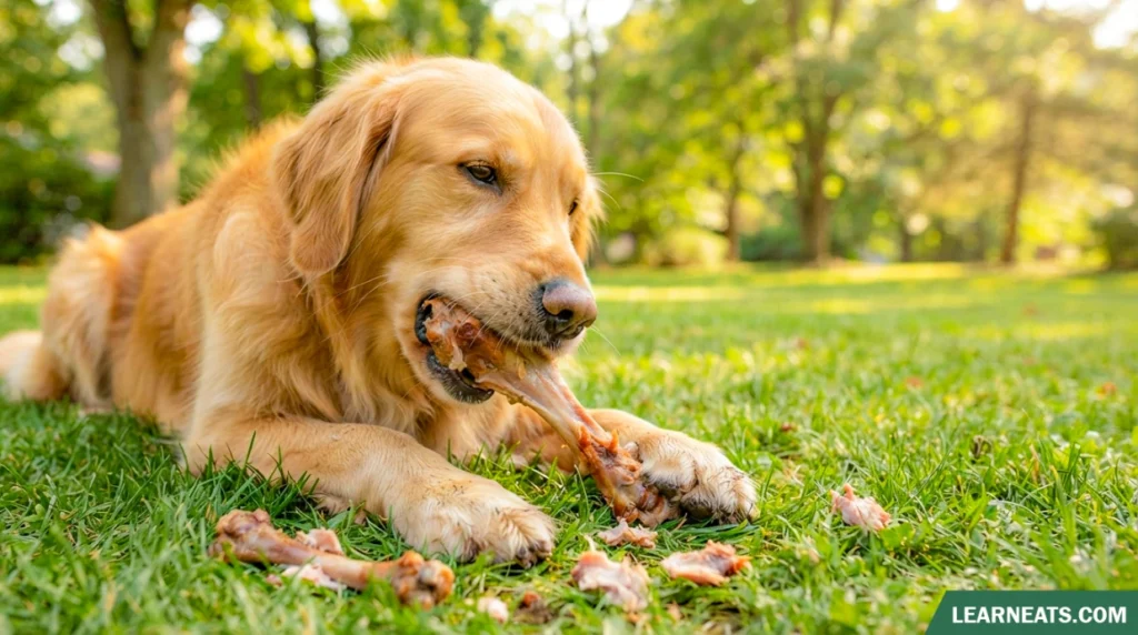Dogs Eat Turkey Bones