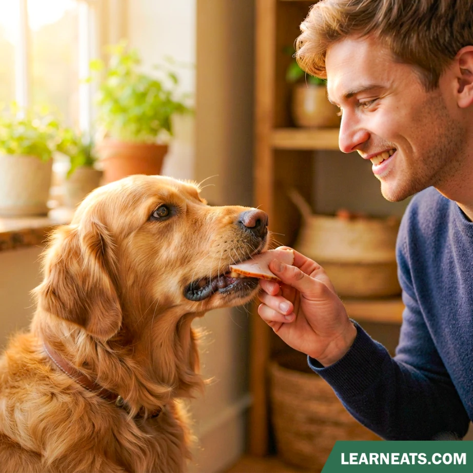 dogs eat ham and turkey