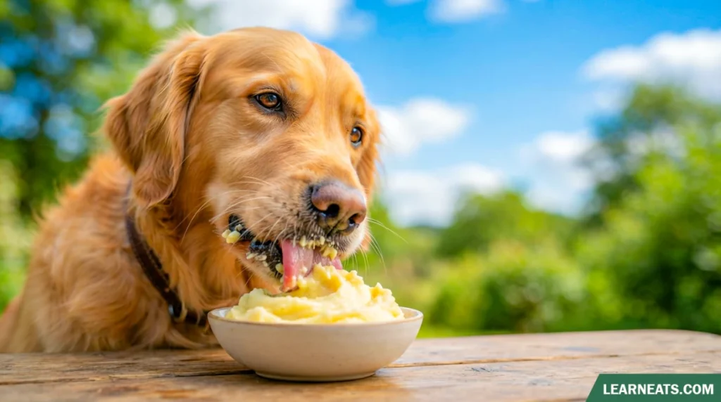 Dogs Eat Mashed Potatoes
