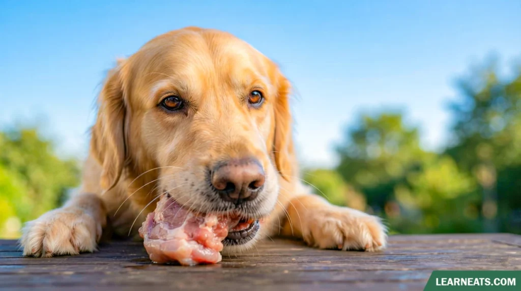 Dogs Eat Raw Pork